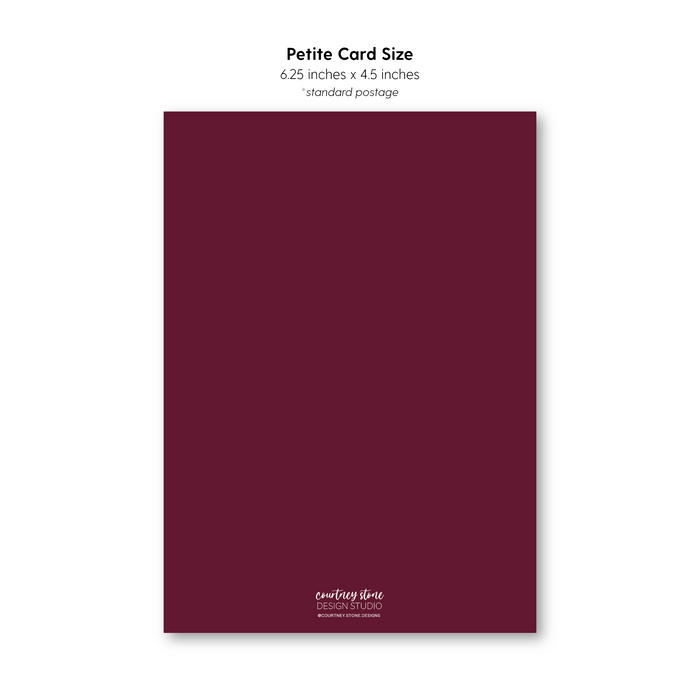 Merry Christmas Holiday Card - Petite