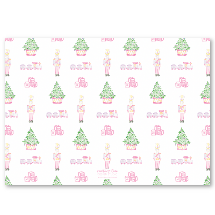 Toy Soldier Holiday Card | Horizontal - Pink