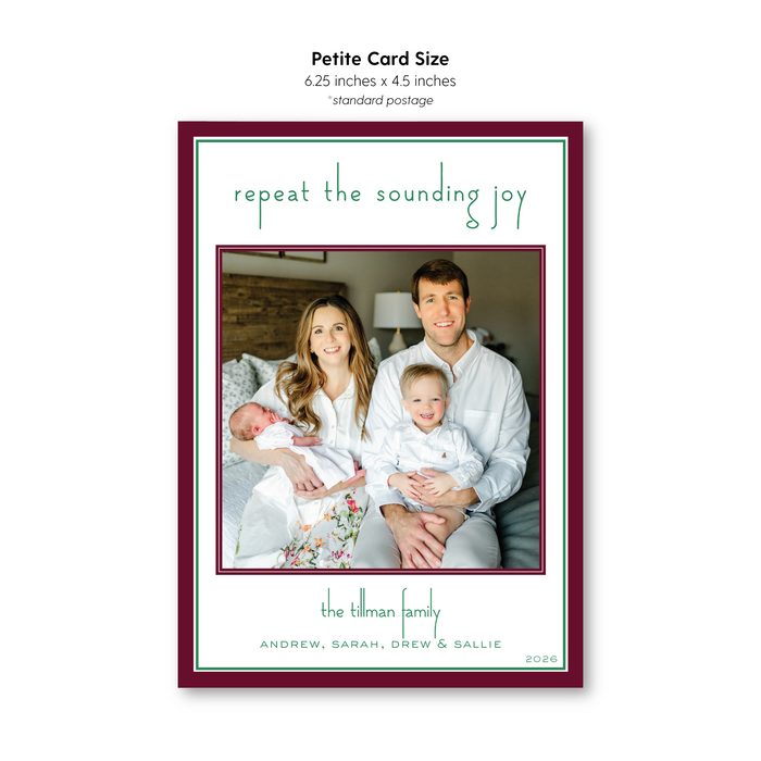 Repeat the Sounding Joy Holiday Card - Petite