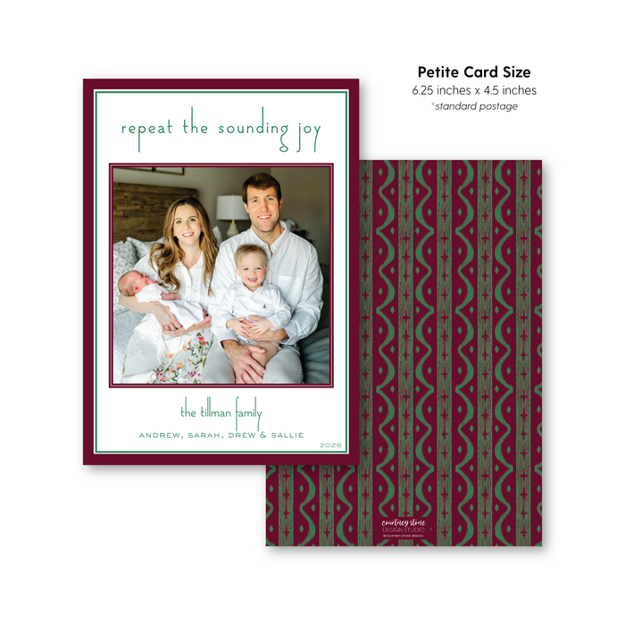 Repeat the Sounding Joy Holiday Card - Petite