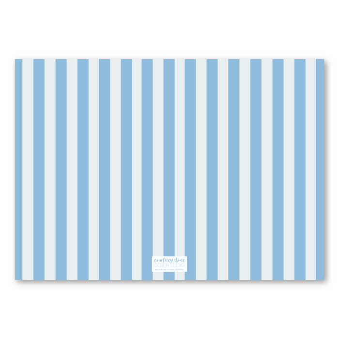 Coastal Shell Garland Horizontal Holiday Card