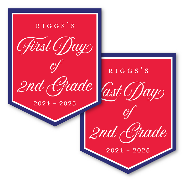 Back To School Sign - Red, White & Blue