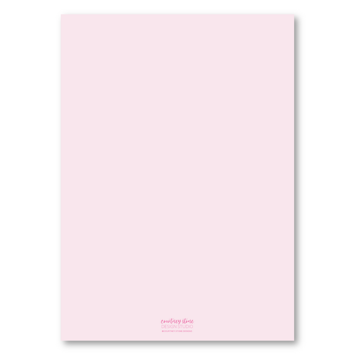 No More Silent Nights Holiday Card - Pink