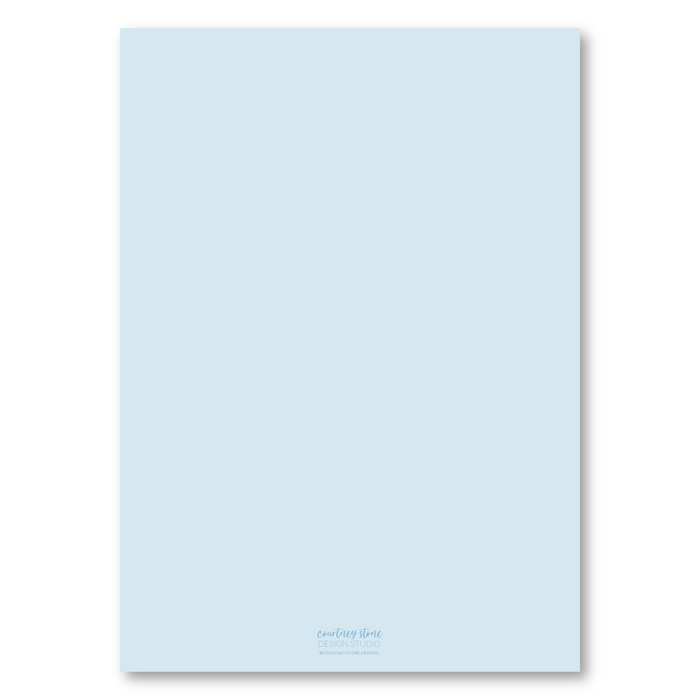 No More Silent Nights Holiday Card - Blue