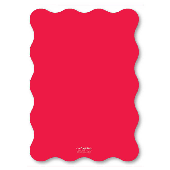 So Very Merry - Wavy Die-Cut Holiday Card