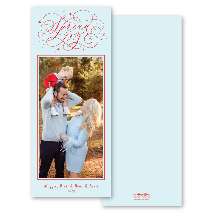 Spread Joy Skinny Holiday Card