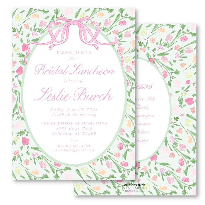 Cheery Floral Shower Invitations