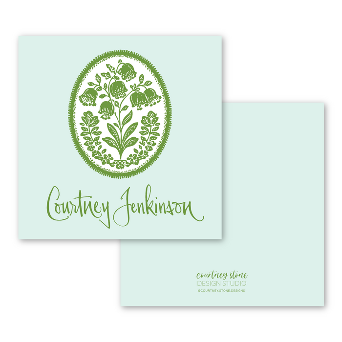 Floral Stamp Enclosure Card | Gift Tag