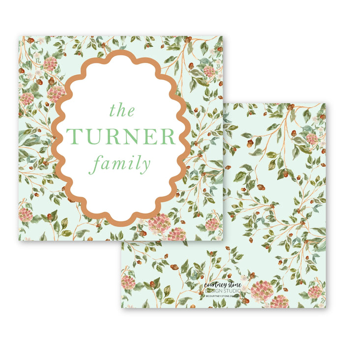 Autumn Chinoiserie Holiday Tags
