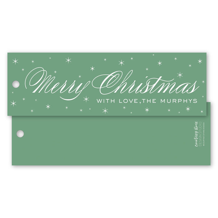 Christmas Script Gift Tag