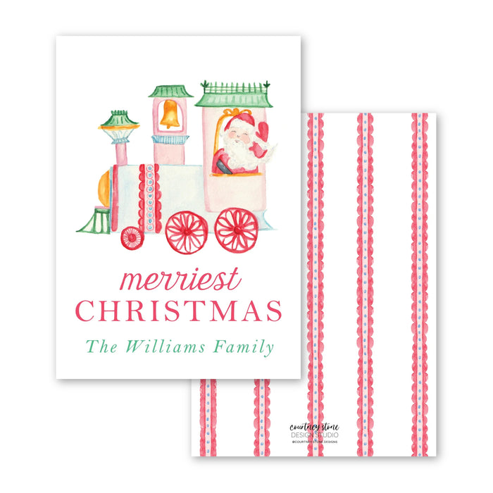 Holly Jolly Train Ride Holiday Tag