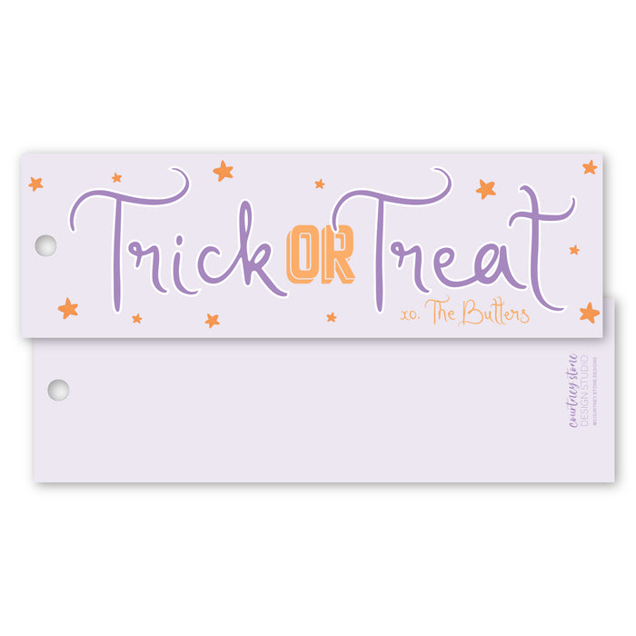 Trick or Treat Stars Gift Tag