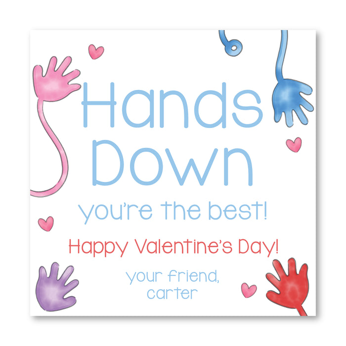 Sticky Hands Printed Valentine