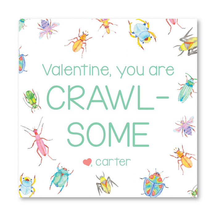 Crawl-Some Bug Printed Valentine