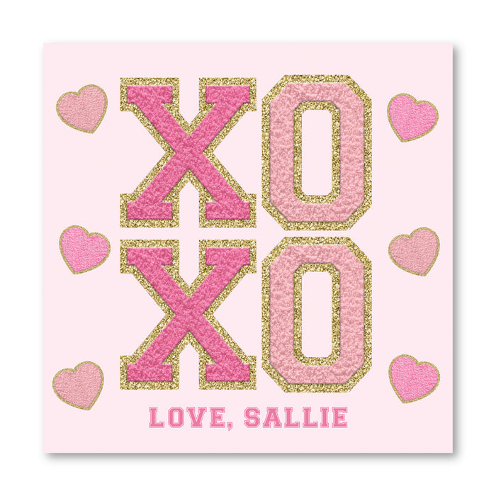 XOXO Patch Printed Valentine