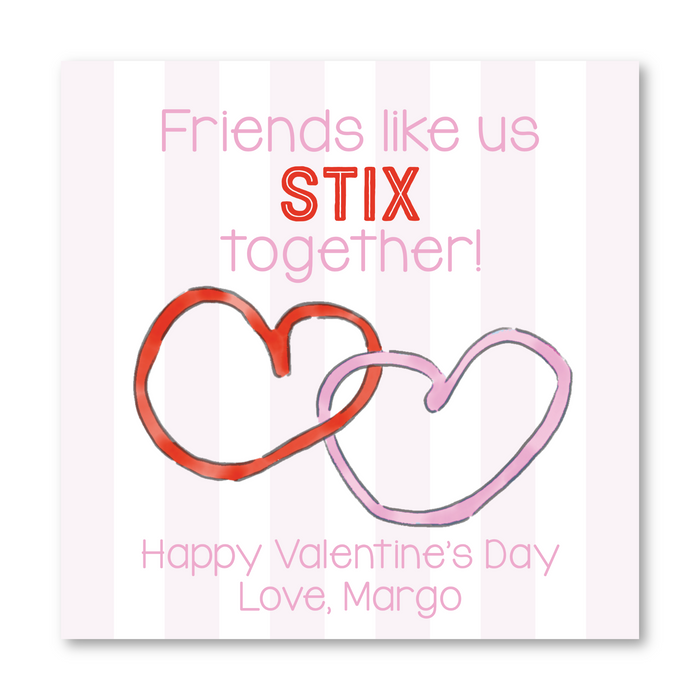 Wikki Stix - Pink - Printed Valentine