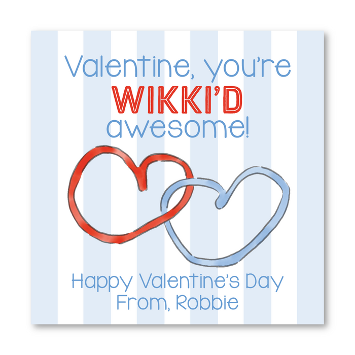 Wikki Stix - Blue - Printed Valentine