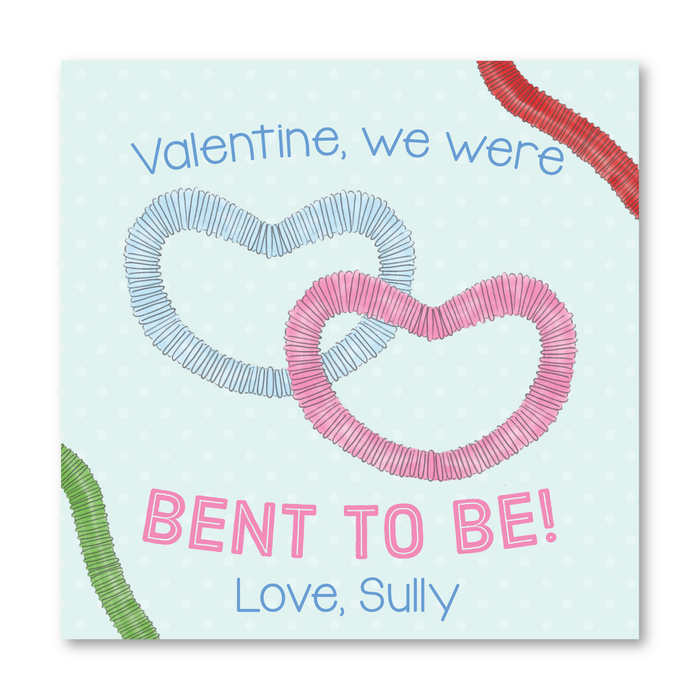 Pop Tubes Printed Valentine