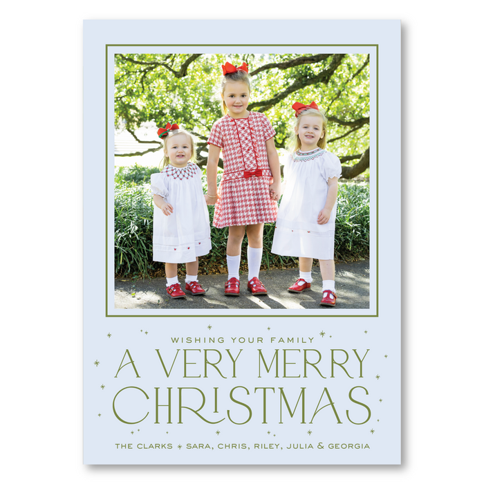 Very Merry Christmas Holiday Card