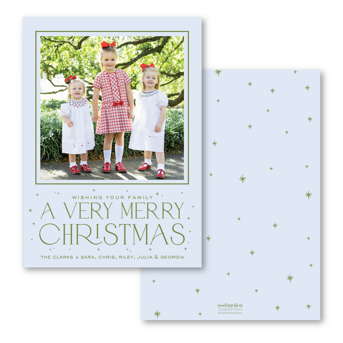 Very Merry Christmas Holiday Card