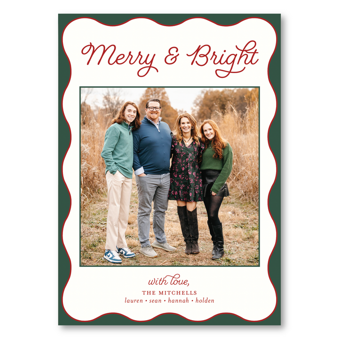 Wavy Frame Holiday Card