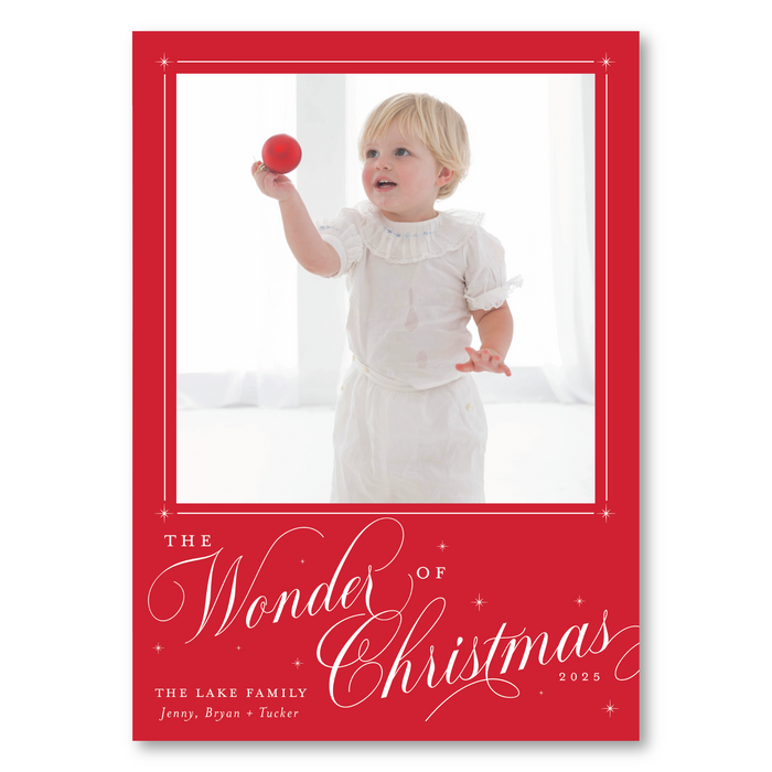 The Wonder of Christmas Holiday Card