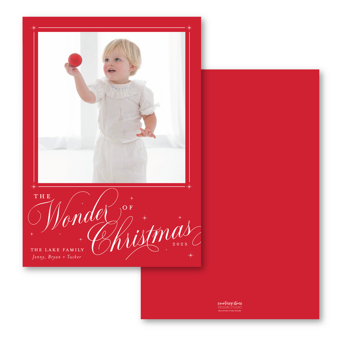 The Wonder of Christmas Holiday Card