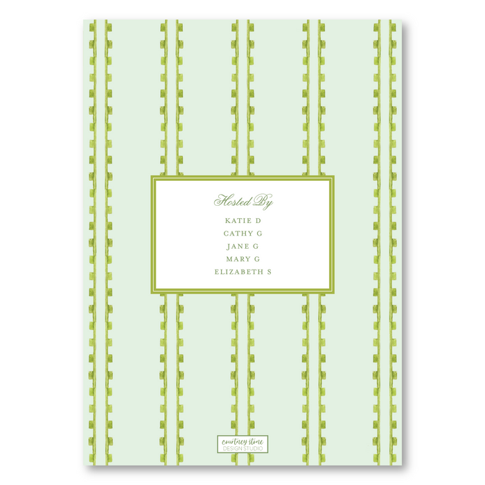 Wreath Shower Invitation