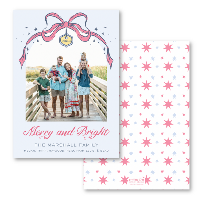 Arched Bow Holiday Card