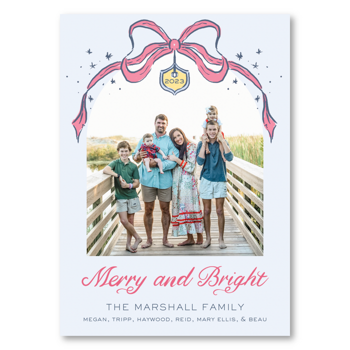 Arched Bow Holiday Card