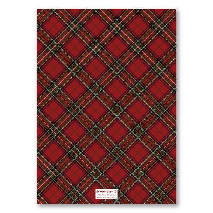 Christmas Plaid Holiday Card