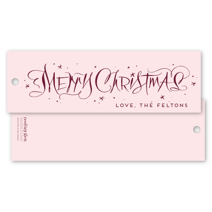 Calligraphy-Style Holiday Gift Tags