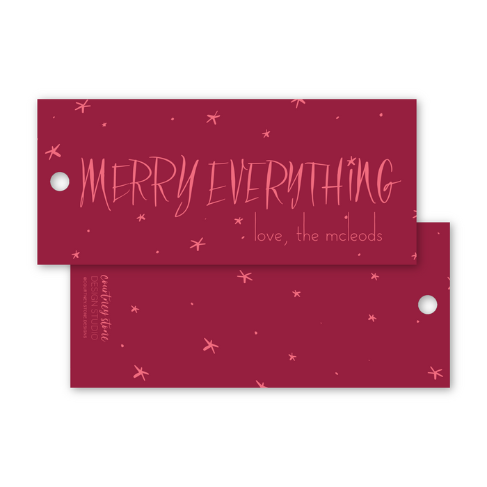 Merry Everything Holiday Gift Tag