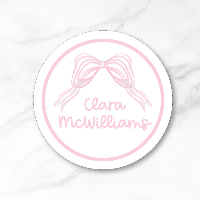 Circle Vinyl Name Labels - Design Your Own