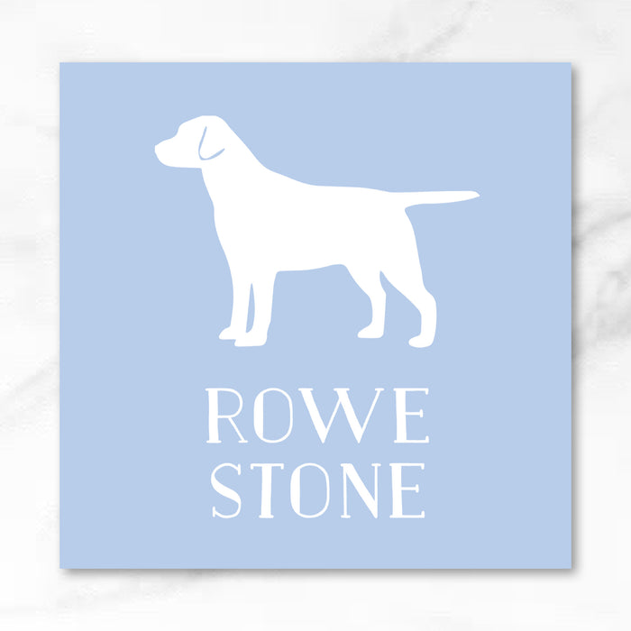 Blue Dog Silhouette Calling Card