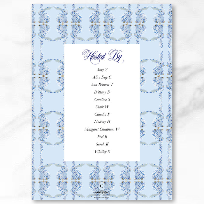 Blue Herend Bunny Shower Invitations