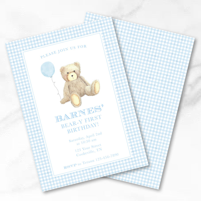 Teddy Bear Birthday Invitations