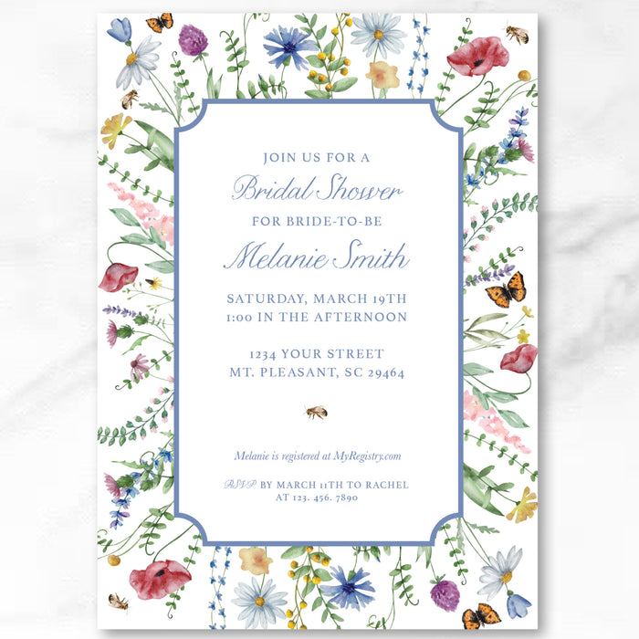 Wildflower Shower Invitations