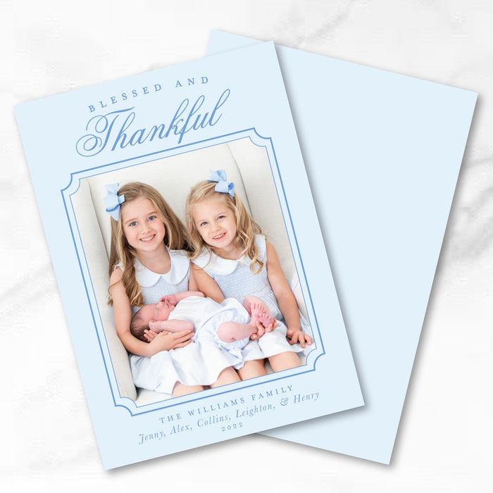 Blessed & Thankful Holiday Card