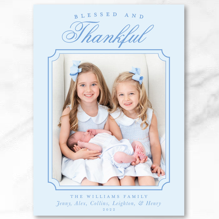 Blessed & Thankful Holiday Card