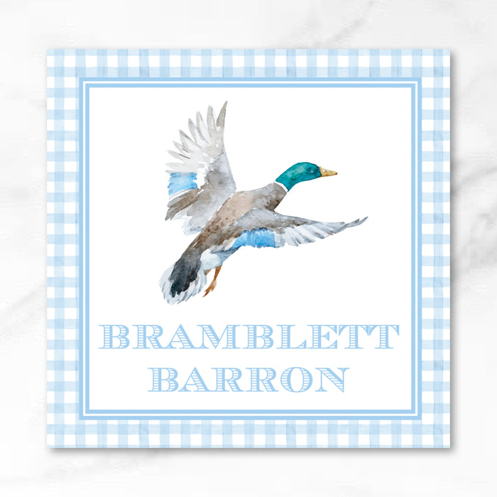 Gingham Duck Calling Card