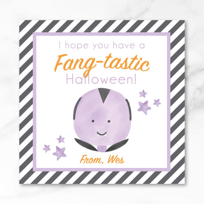 Fang-Tastic Halloween Tags