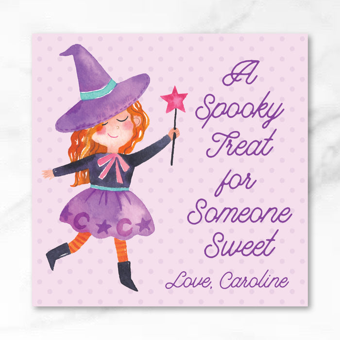 Witch Spooky Treat Halloween Tags