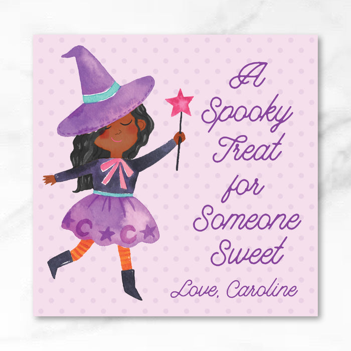 Witch Spooky Treat Halloween Tags