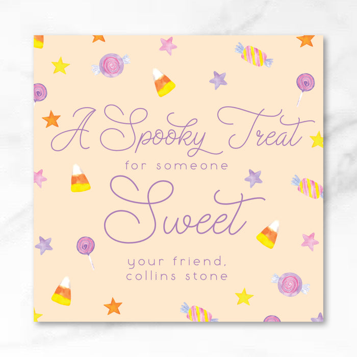 Sweet Treat Candy Halloween Tags