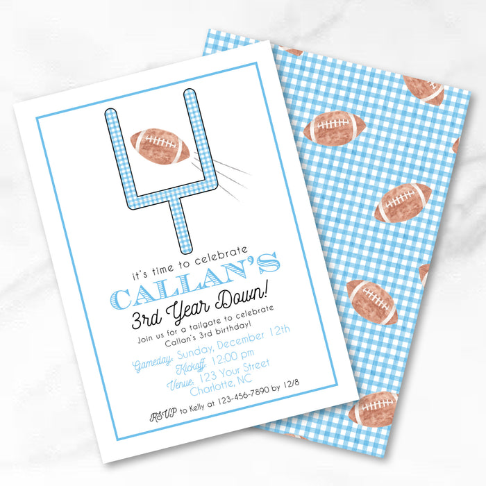 Football Birthday Invitations