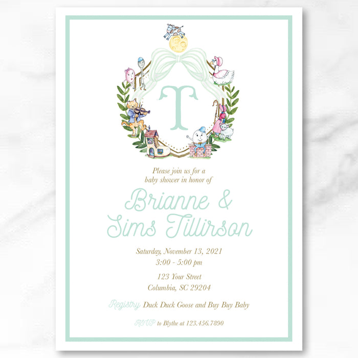 Mother Goose Shower Invitations