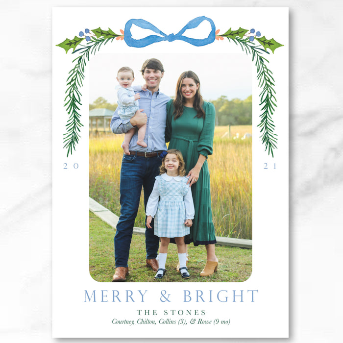 Fir & Holly Holiday Card