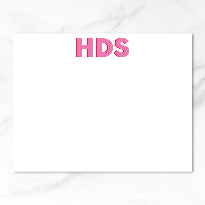 Block Letter Initial Stationery