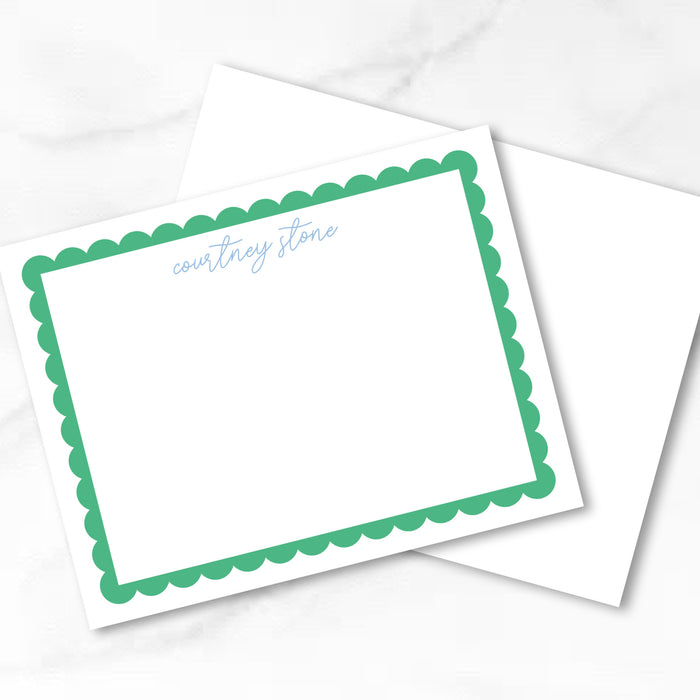 Scallop Border Stationery